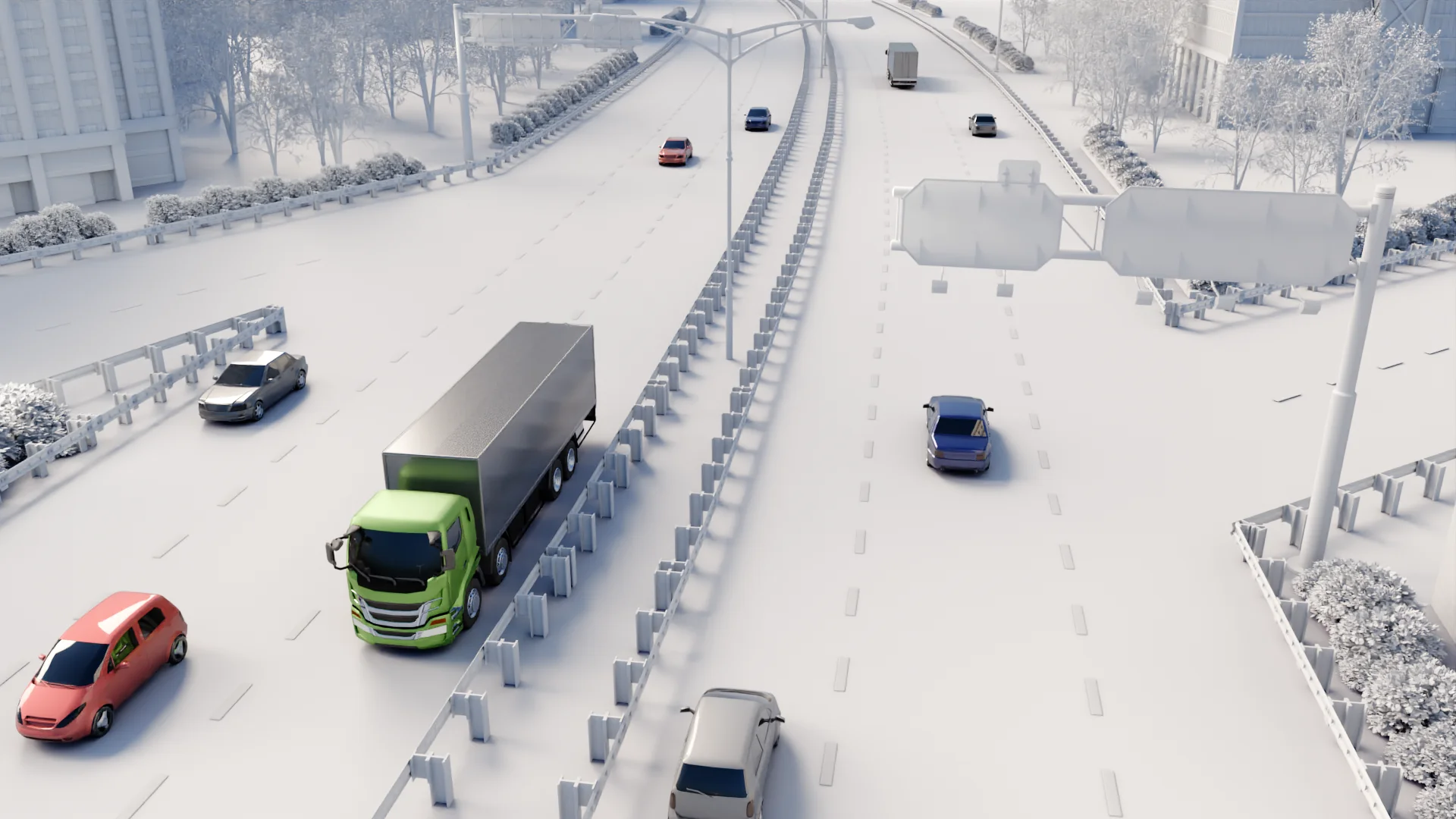 3D Animation & Rain Simulation 3